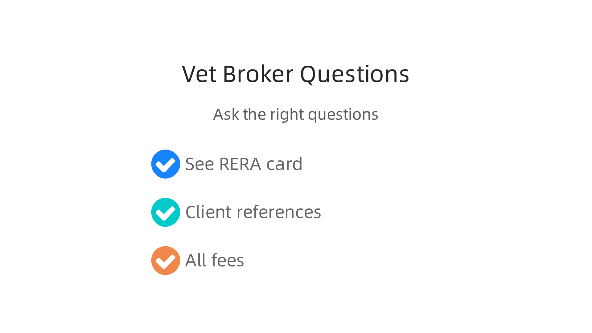Key questions to ask potential real estate brokers to ensure trustworthiness and compliance.