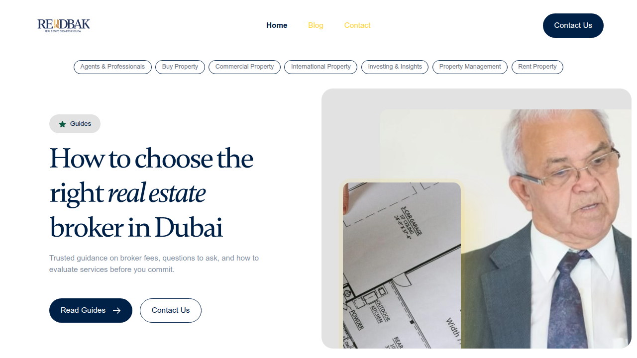 Explore a trusted resource for understanding Dubai's real estate market and choosing reliable brokers.